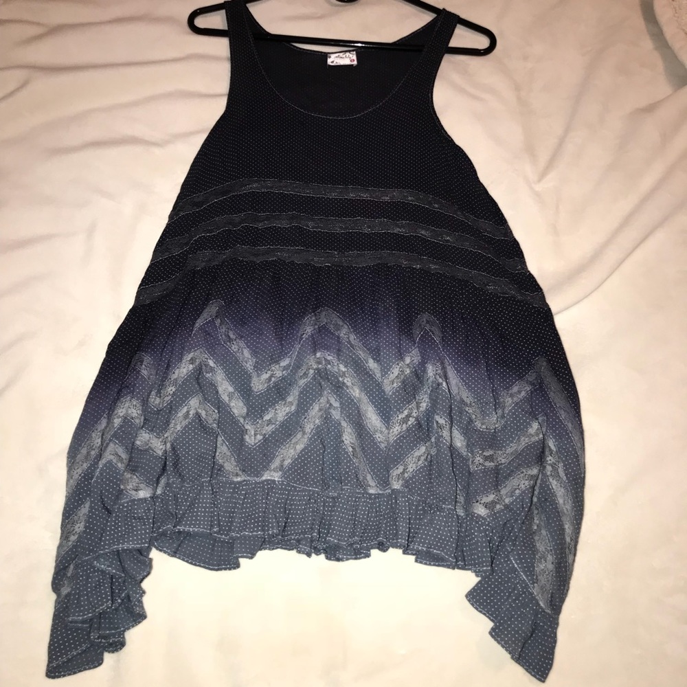 Voile and Lace Trapeze Slip Ombre Ombré Custom Dye